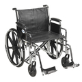 Drive Medical Sentra EC Heavy Duty Wheelchair - 24" Seat std24ecdda-sf